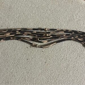 Plunder Leopard Patterned Bracelet with Gold Accents